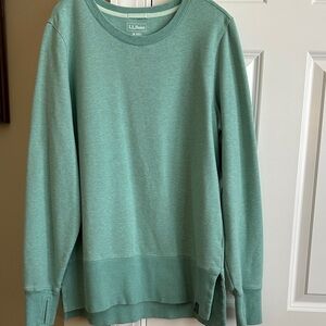 L.L. Bean Women's Mint Crew Neck Sweater